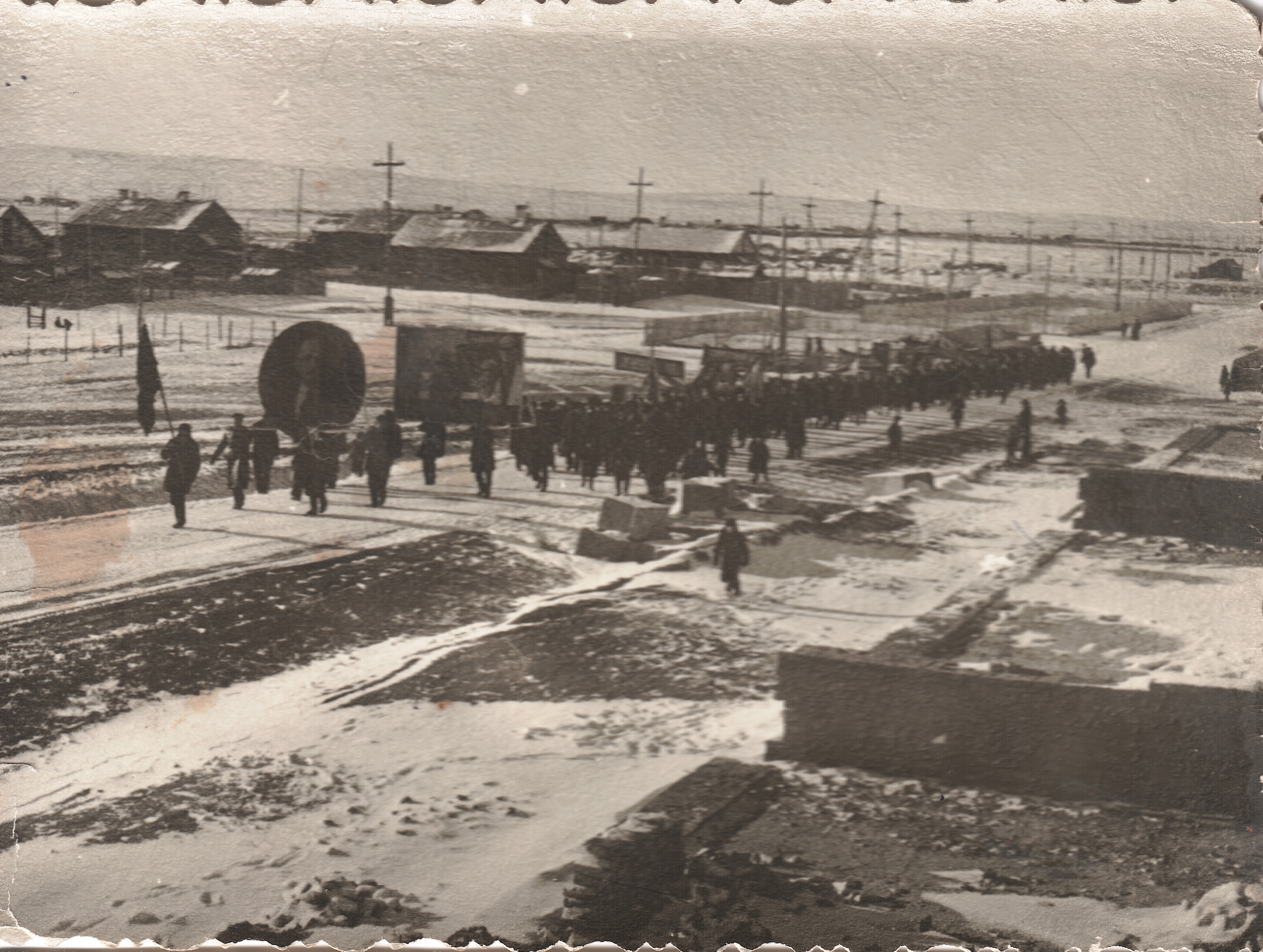 Шествие по улице Победы. 1950 год